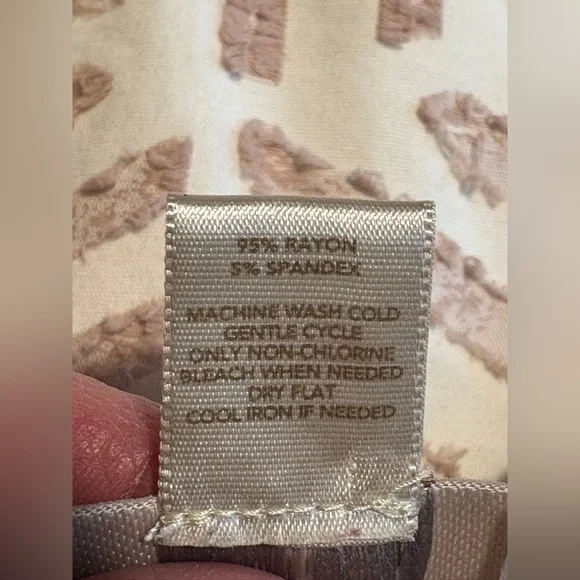 Loft V neck/ back soft flowy dress size Small - Picture 6 of 6